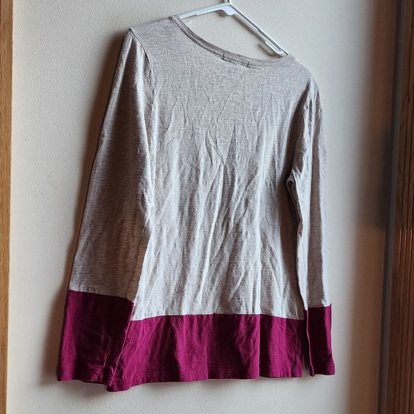 Banana Republic Cream/Magenta Scoop Neck Jersey Size Medium - Picture 12 of 16